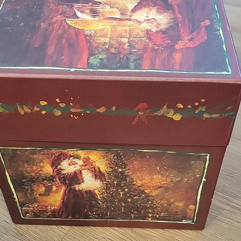 2 Beautiful Heavy St Nick Santa Nesting Boxes